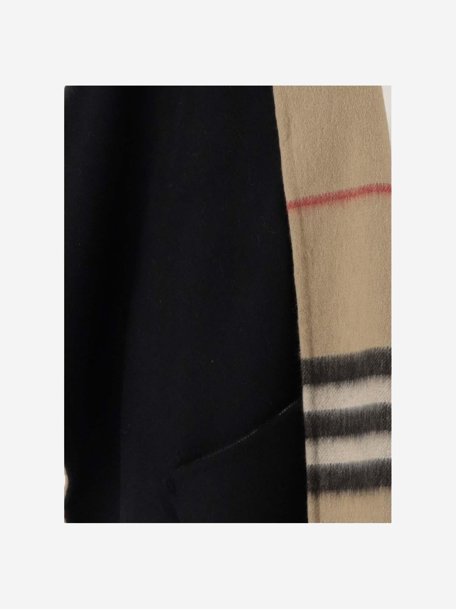 MANTELLA REVERSIBILE IN CASHMERE 8079201 BLACKARCHBCHK BURBERRY 