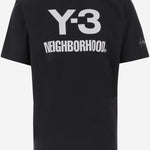 T-SHIRT ADIDAS Y-3 X NEIGHBORHOOD X DAINESE IN COTONE JW6999 BLACK ADIDAS Y3 X NBDH X DAINESE 