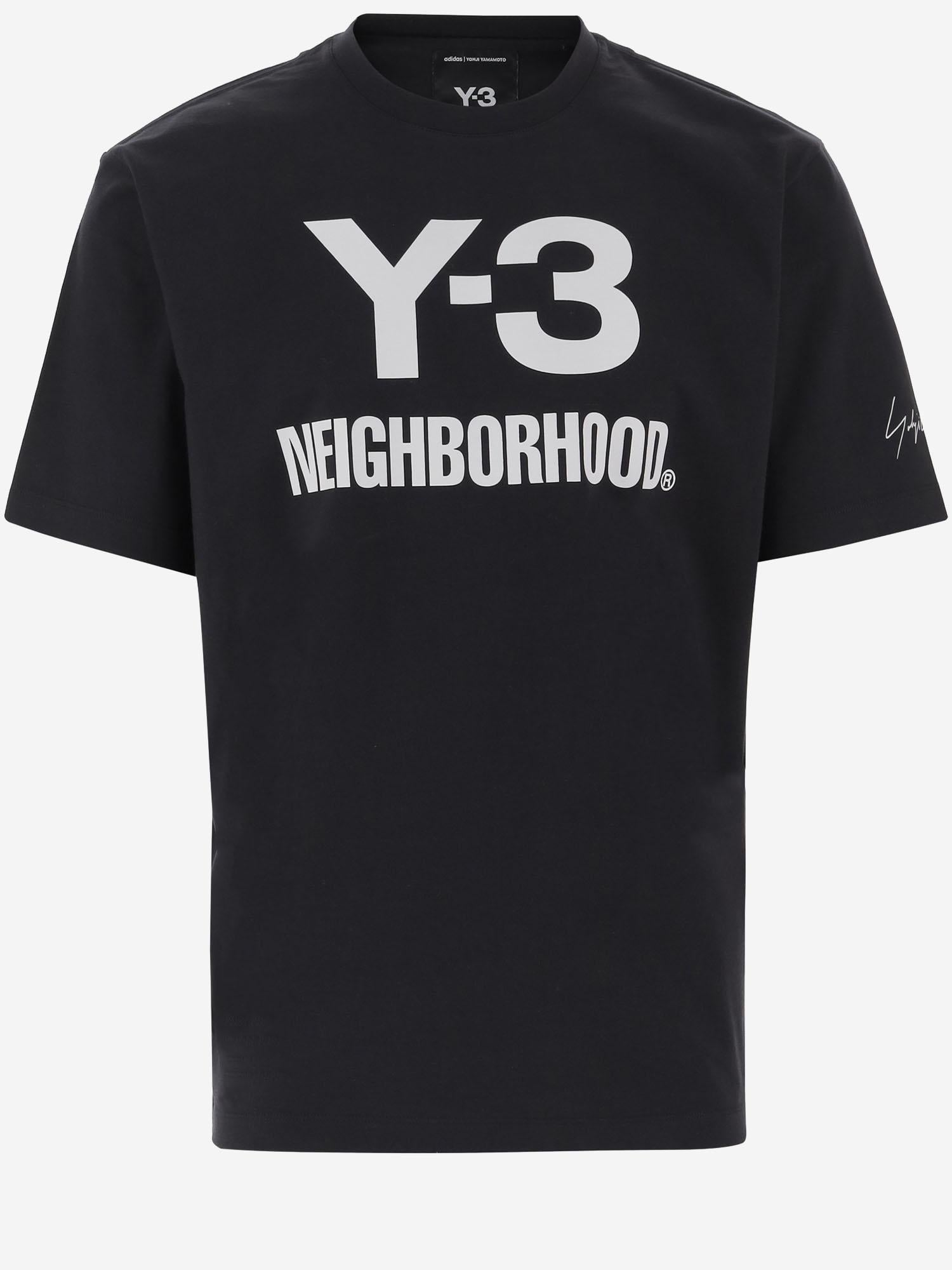 T-SHIRT ADIDAS Y-3 X NEIGHBORHOOD X DAINESE IN COTONE JW6999 BLACK ADIDAS Y3 X NBDH X DAINESE 