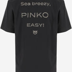 T-SHIRT IN COTONE CON LOGO 105526 A2RMZ99 PINKO 