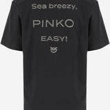 T-SHIRT IN COTONE CON LOGO 105526 A2RMZ99 PINKO 