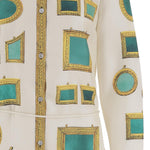 ABITO IN TWILL DI SETA CON STAMPA 1024659 1A17955K940 VERSACE 