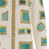 ABITO IN TWILL DI SETA CON STAMPA 1024659 1A17955K940 VERSACE 