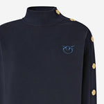 Maxi maglia in cotone con bottoni 105610 A2TCG82 PINKO 