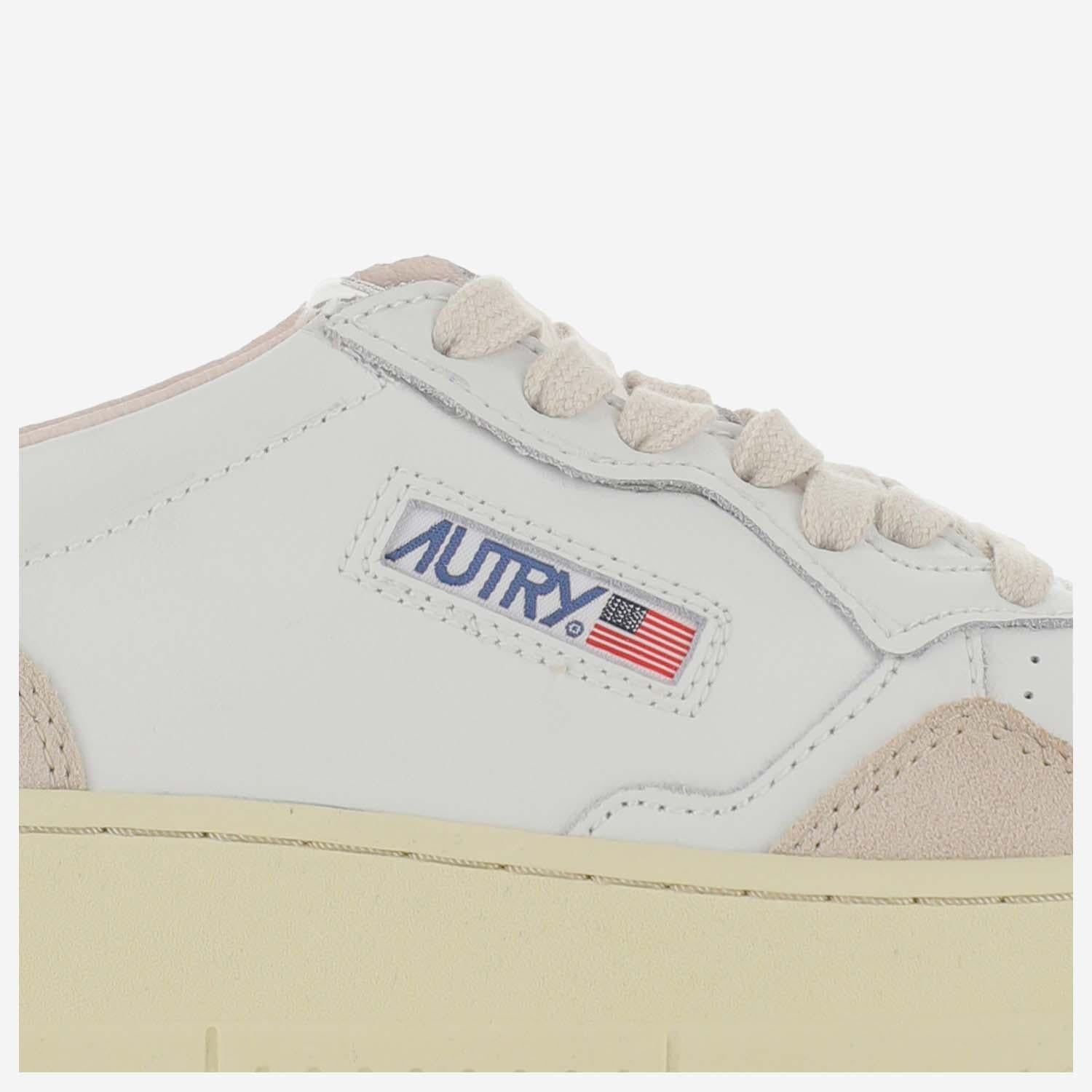 SNEAKERS MEDALIST LOW IN PELLE AULWLS37 WHTPOW AUTRY 