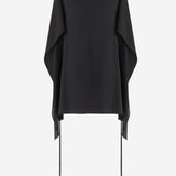 TOP IN SETA CON DRAPPEGGIO 10854W4414 BLK THE ROW 
