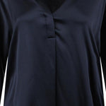 CAMICIA IN SETA CON SCOLLO A V VR84511926 403CBL VINCE 