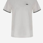 T-SHIRT IN COTONE STRETCH CON LOGO 50521245 100 HUGO BOSS 