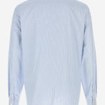 CAMICIA IN COTONE A RIGHE CON LOGO 1018874 1A164762VM60 VERSACE 