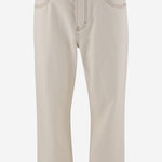 JEANS IN COTONE CON LOGO HTR001DE0039 136 AMI 