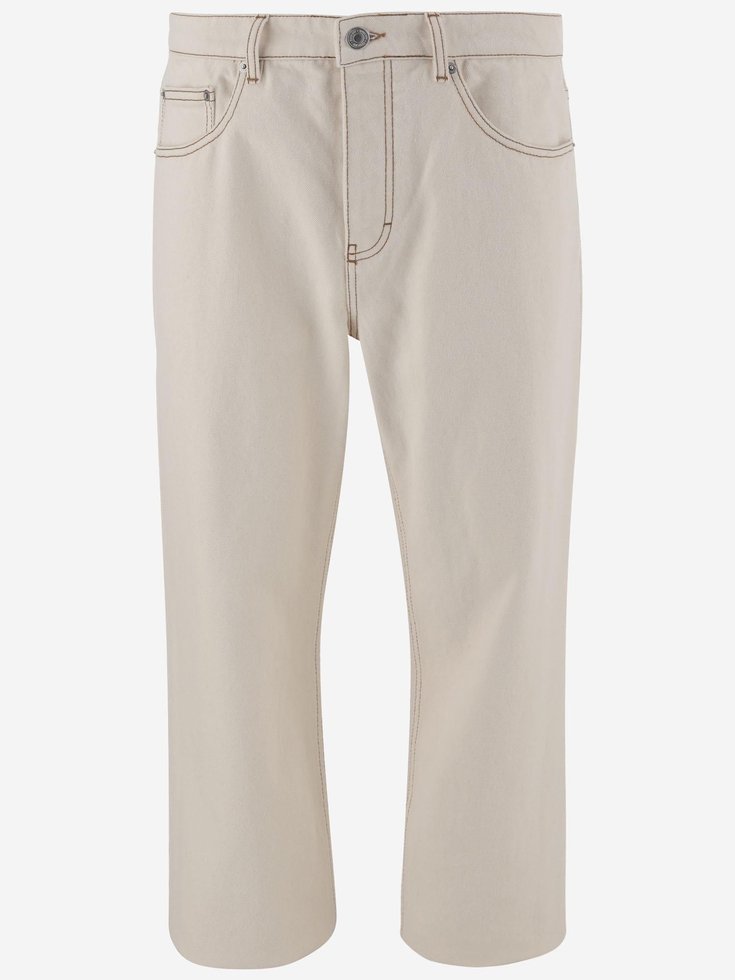 JEANS IN COTONE CON LOGO HTR001DE0039 136 AMI 