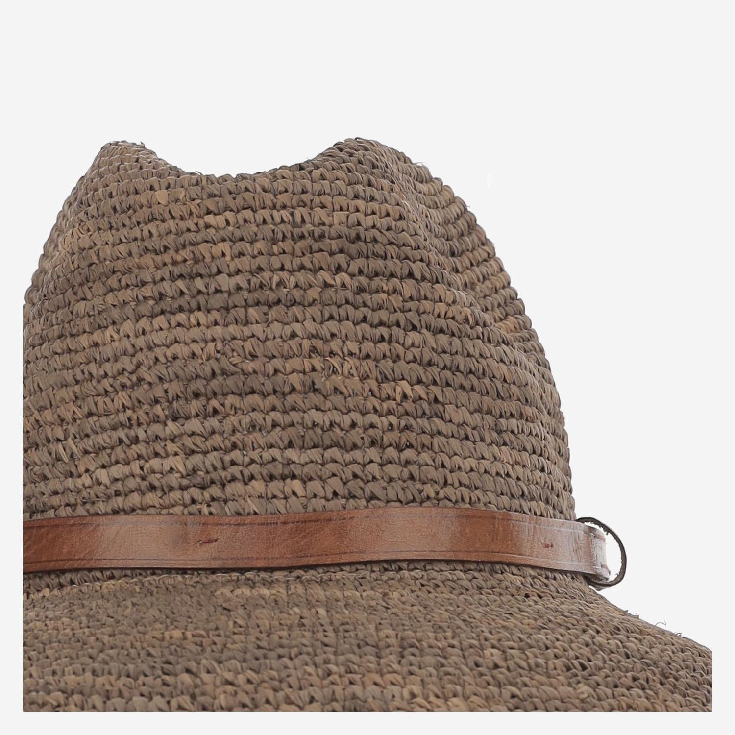 CAPPELLO panama IN RAFIA SAFARI DARKTEA IBELIV 