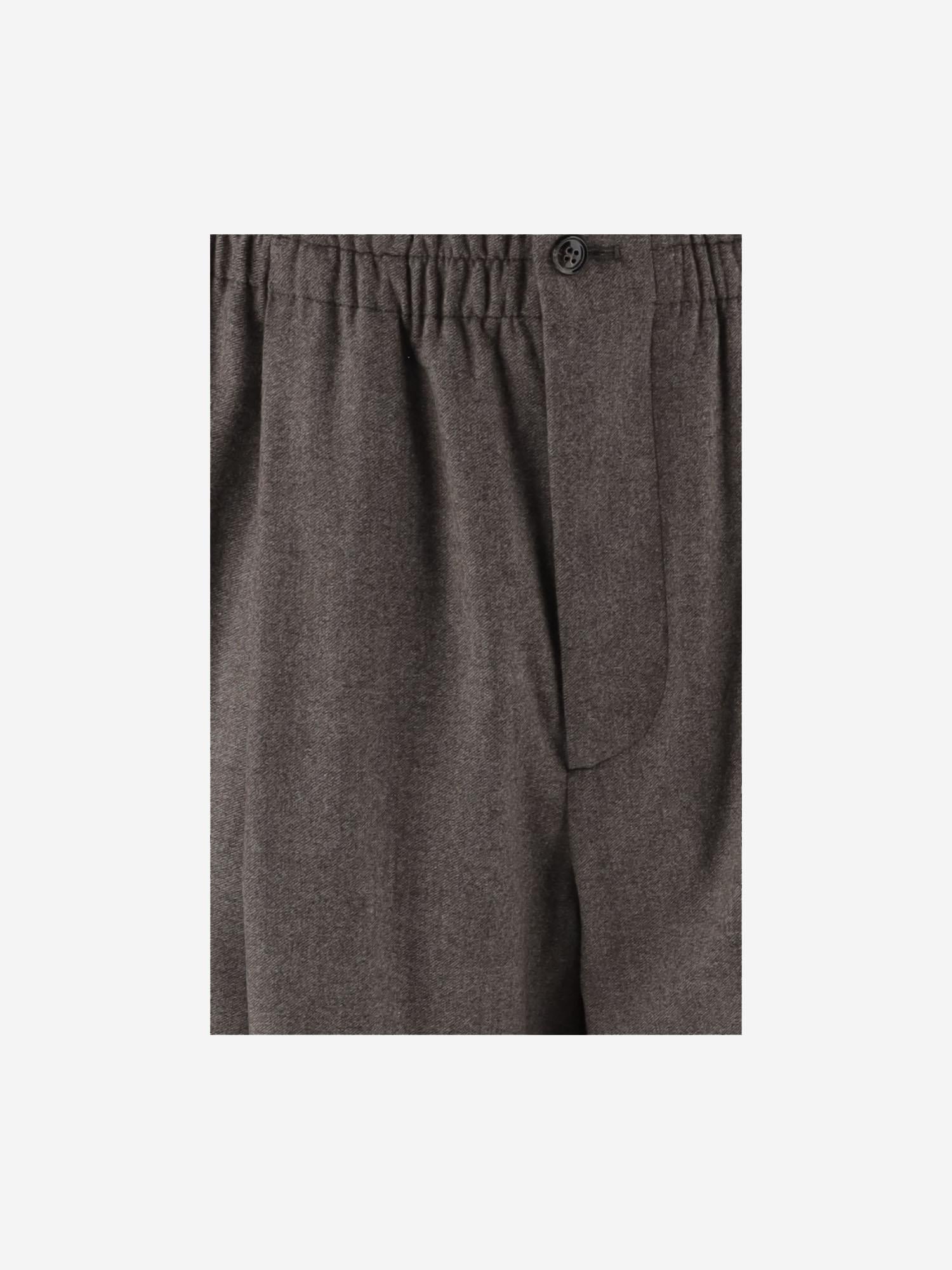 Pantaloni in misto lana stretch con pinces GM002253 TE11804M1198 GIORGIO ARMANI 