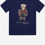 T-shirt in cotone con stampa polo bear 323981260 001 POLO RALPH LAUREN KIDS 