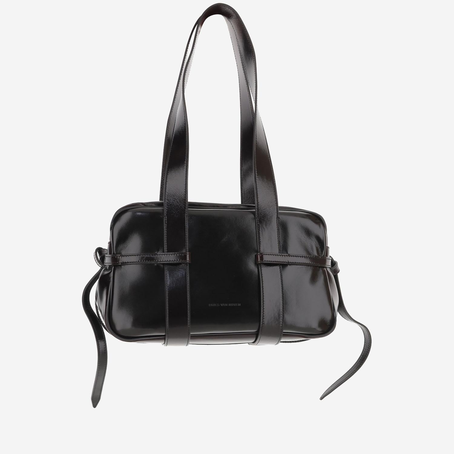BORSA A SPALLA IN PELLE LUCIDA 011547 118704 DRIES VAN NOTEN 