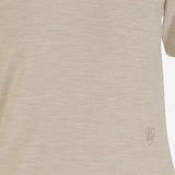 T-SHIRT IN MAGLIA DI LANA 8101955 NUTMEG BURBERRY 