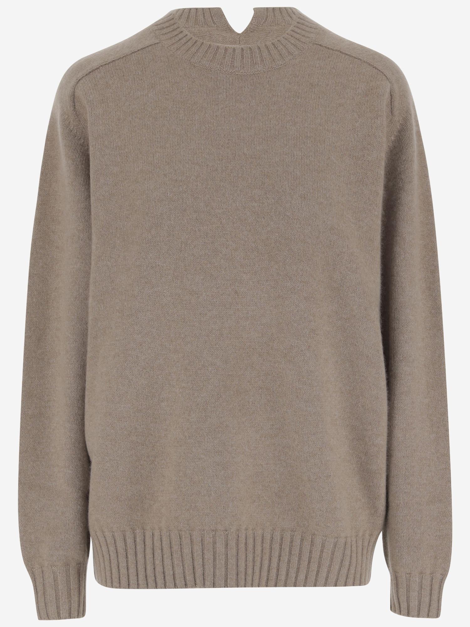 MAGLIONE IN CASHMERE 6252K21147 PEARL CARVEN 