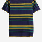 T-SHIRT IN COTONE CON MOTIVO A RIGHE MJNA09 18ZVF0V9D MIU MIU 