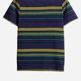 T-SHIRT IN COTONE CON MOTIVO A RIGHE MJNA09 18ZVF0V9D MIU MIU 