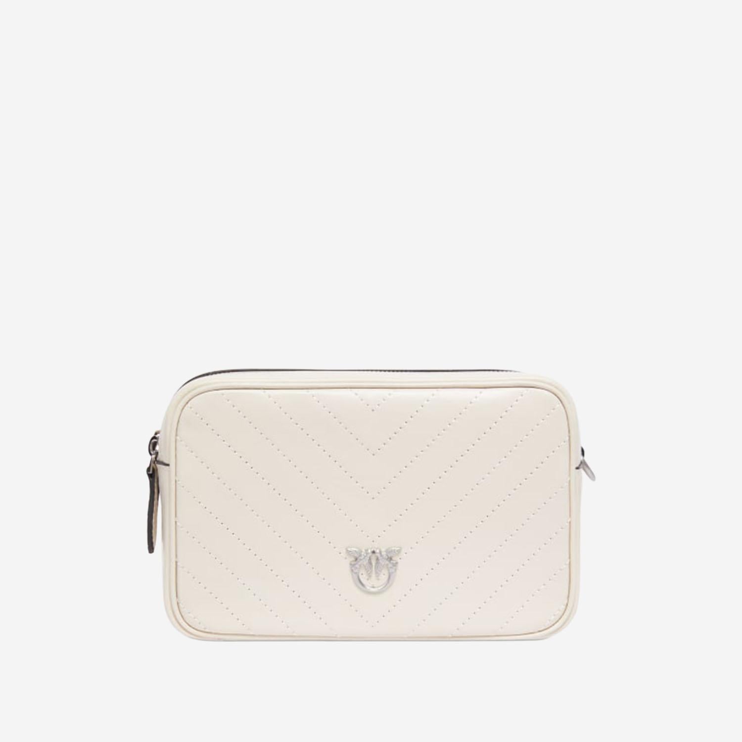 BORSA A TRACOLLA IN PELLE CHEVRON 104336 A2JCZ14E PINKO 