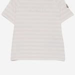 T-SHIRT IN COTONE STRETCH CON MOTIVO A RIGHE 8C0001289BCP F05 MONCLER ENFANTS 
