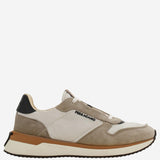 SNEAKERS IN PELLE E TESSUTO CON LOGO LATERALE 02A130 003SAFARIMASCARPONEA706NERO SALVATORE FERRAGAMO 