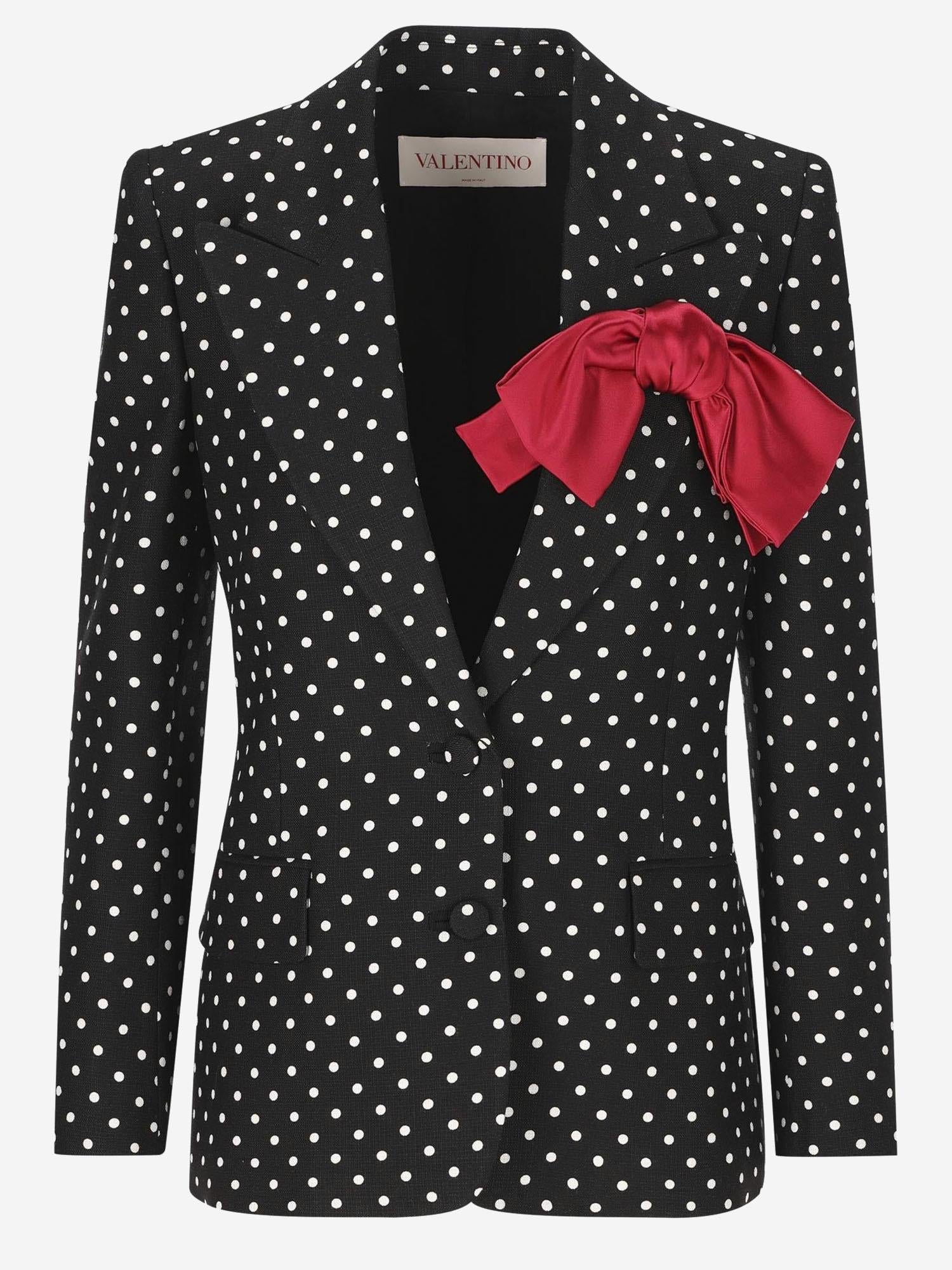 GIACCA IN VISCOSA CON FIOCCO 6B0CE46598S TB1 VALENTINO 
