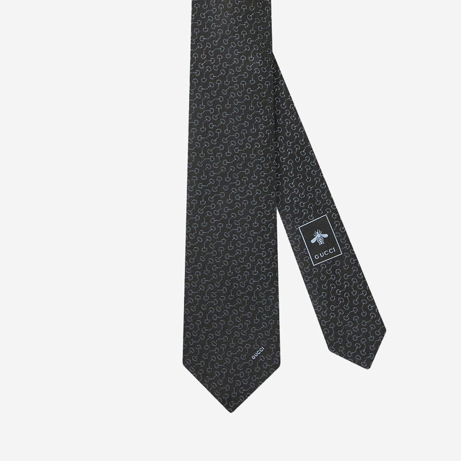 CRAVATTA IN SETA JACQUARD 848551 4E0091000 GUCCI 