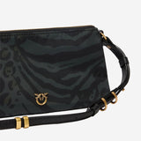 BORSA A TRACOLLA CON STAMPA ANIMALIER 105359 A35GSD1Q PINKO 