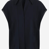 BLUSA IN SETA STRETCH V181613232 403CBL VINCE 