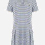 ABITO IN PIQUET DI COTONE CON MOTIVO A RIGHE 808699 XJGXY9716 GUCCI KIDS 