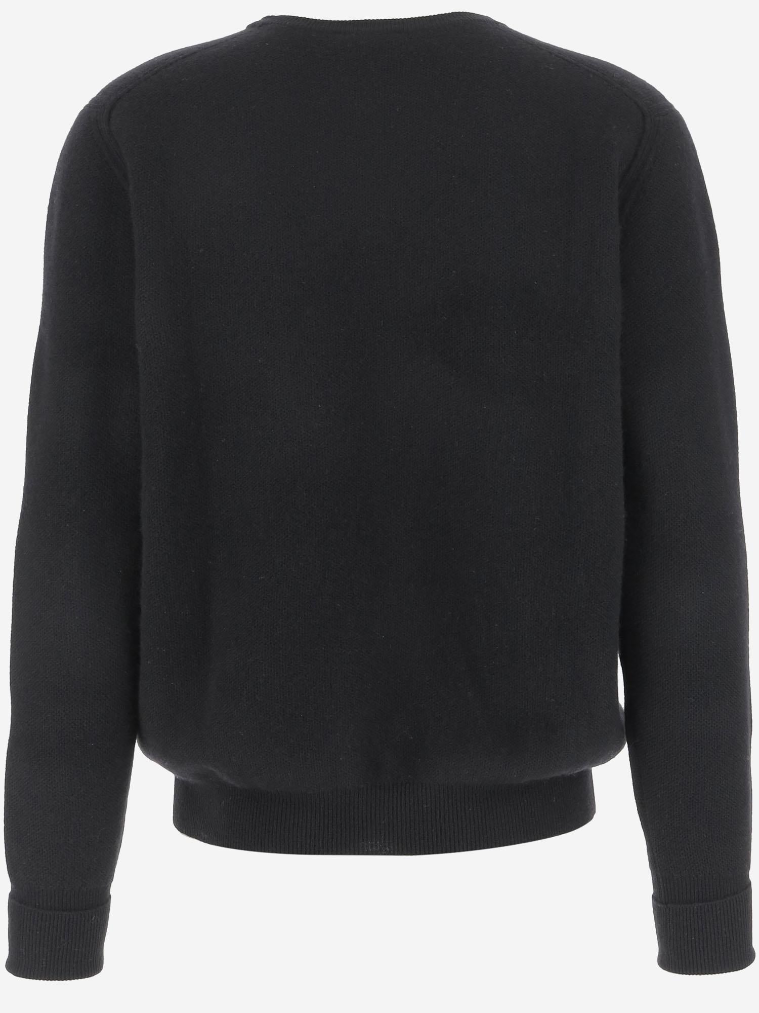 MAGLIONE IN CASHMERE U110WS ASPHALT OLIVER LATTUGHI 