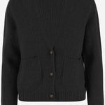CARDIGAN IN CASHMERE D229WS ASPHALT OLIVER LATTUGHI 