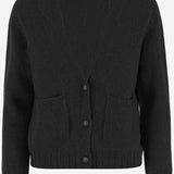 CARDIGAN IN CASHMERE D229WS ASPHALT OLIVER LATTUGHI 