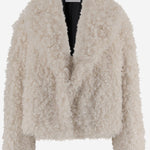 GIUBBOTTO SAMARA IN PELLICCIA SINTETICA A RICCIOLI 61701 940696000 STAND STUDIO 