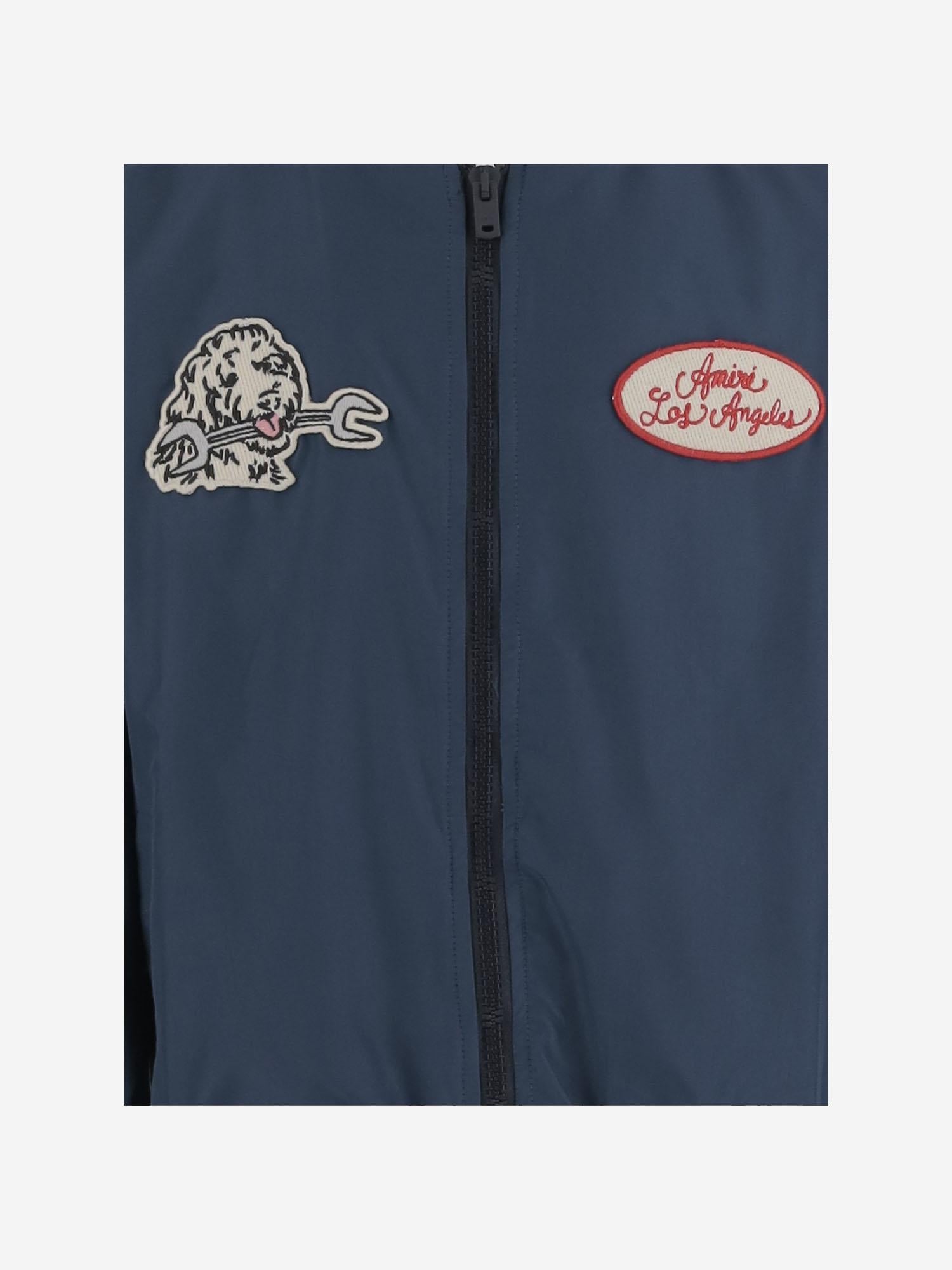 GIACCA IN NYLON CON LOGO AKOULW 1003Midnight Blue AMIRI KIDS 