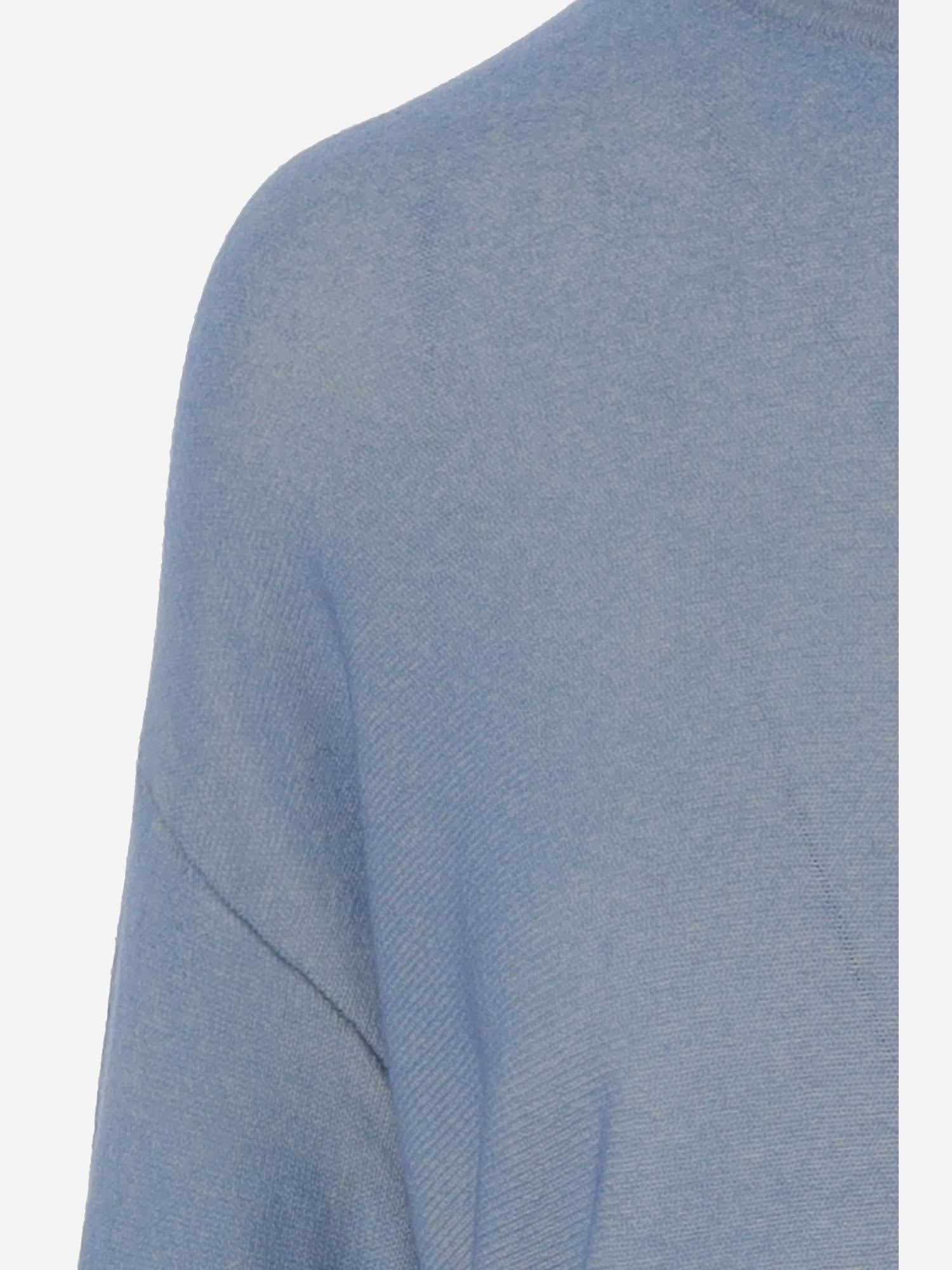 MAGLIONE IN CASHMERE D127AE ICE WHITE OLIVER LATTUGHI 
