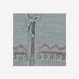 GILET IN LANA MERINO CON MOTIVO GRAFICO K1223W25 315 MISHA & PUFF KIDS 