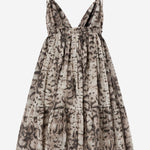 Abito in cotone con motivo animalier 106917 A3APCZ9 PINKO 