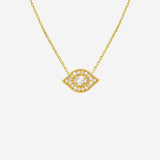 collana WHITE MAJESTIC EYE<BR/> CO427G GOLD MYA BAY 