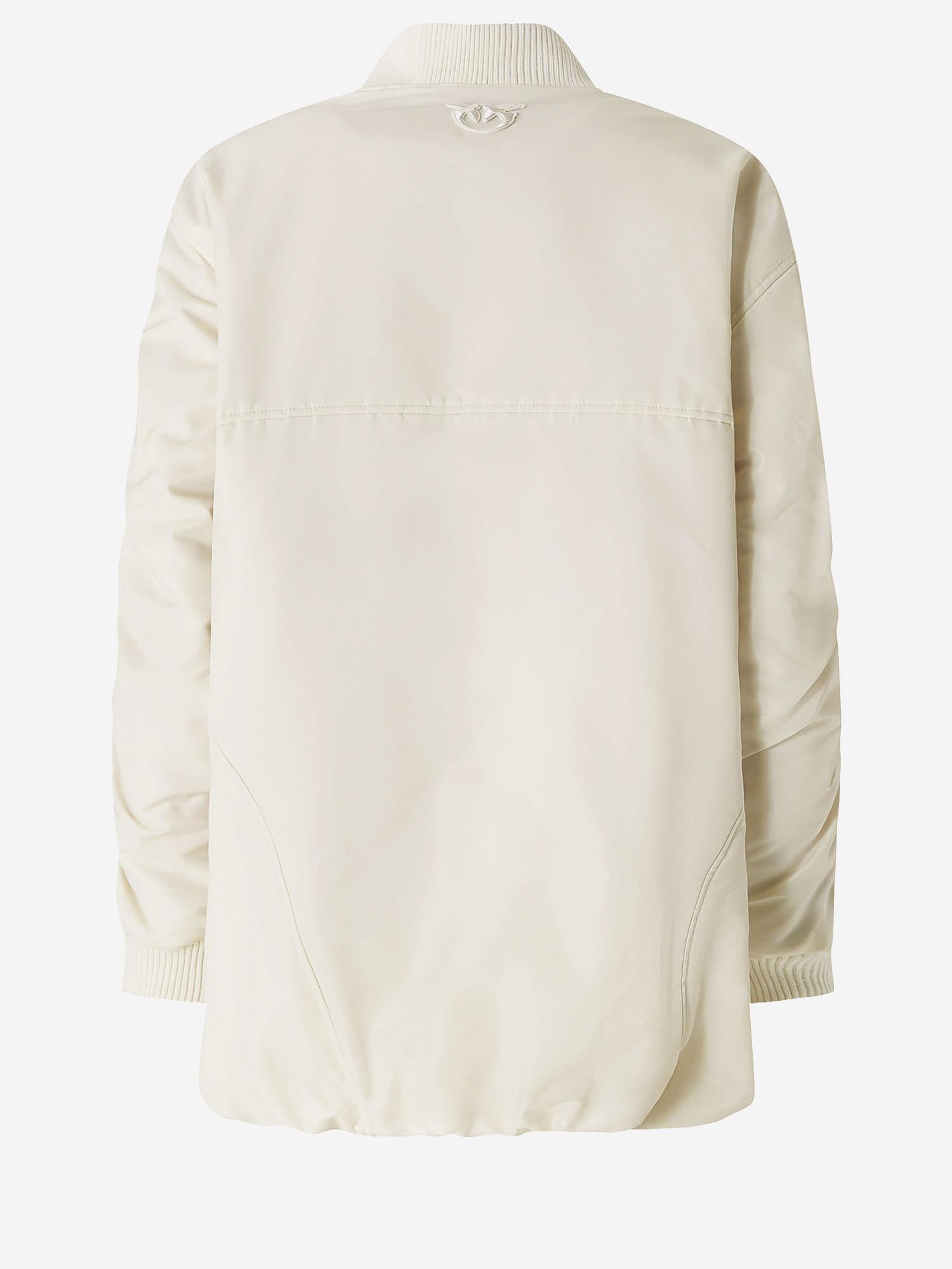 Bomber lungo in raso tecnico 105340 A2OLC14 PINKO 