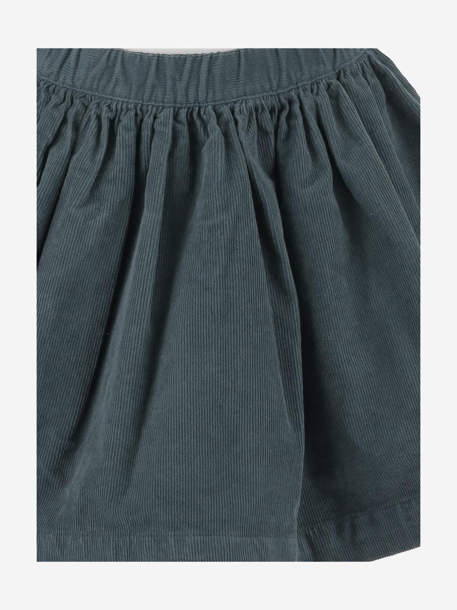 GONNA IN VELLUTO DI COTONE STRETCH W05GSKW00019 043 BONPOINT KIDS 