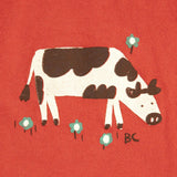 T-SHIRT CORTA IN COTONE CON LOGO B126AC024 RED BOBO CHOSES KIDS 