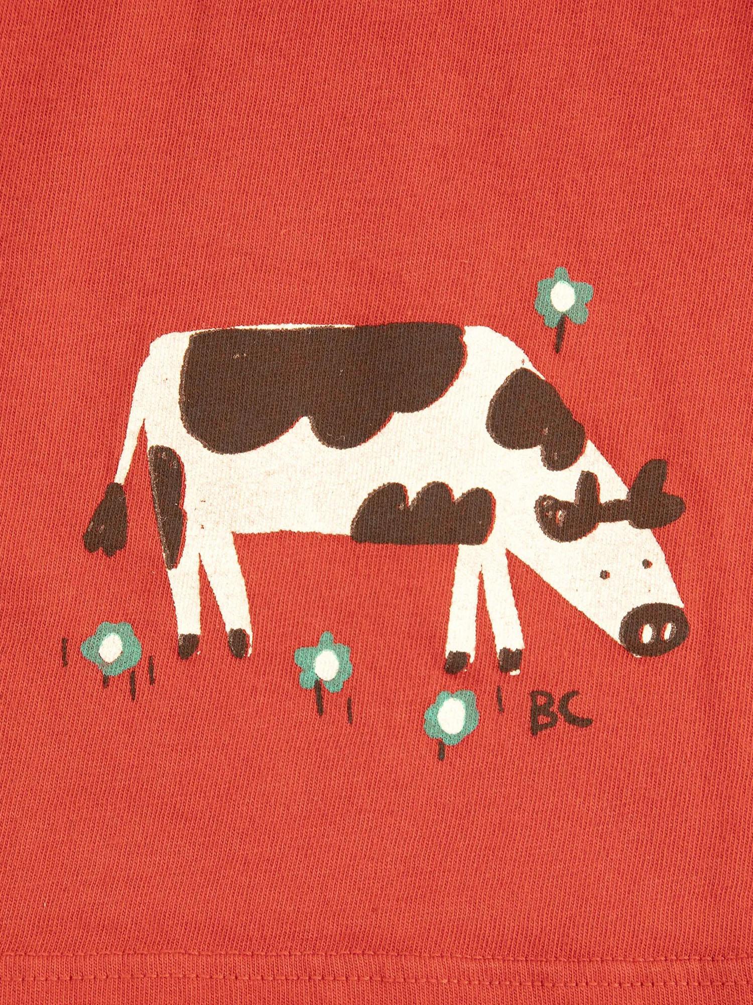 T-SHIRT CORTA IN COTONE CON LOGO B126AC024 RED BOBO CHOSES KIDS 