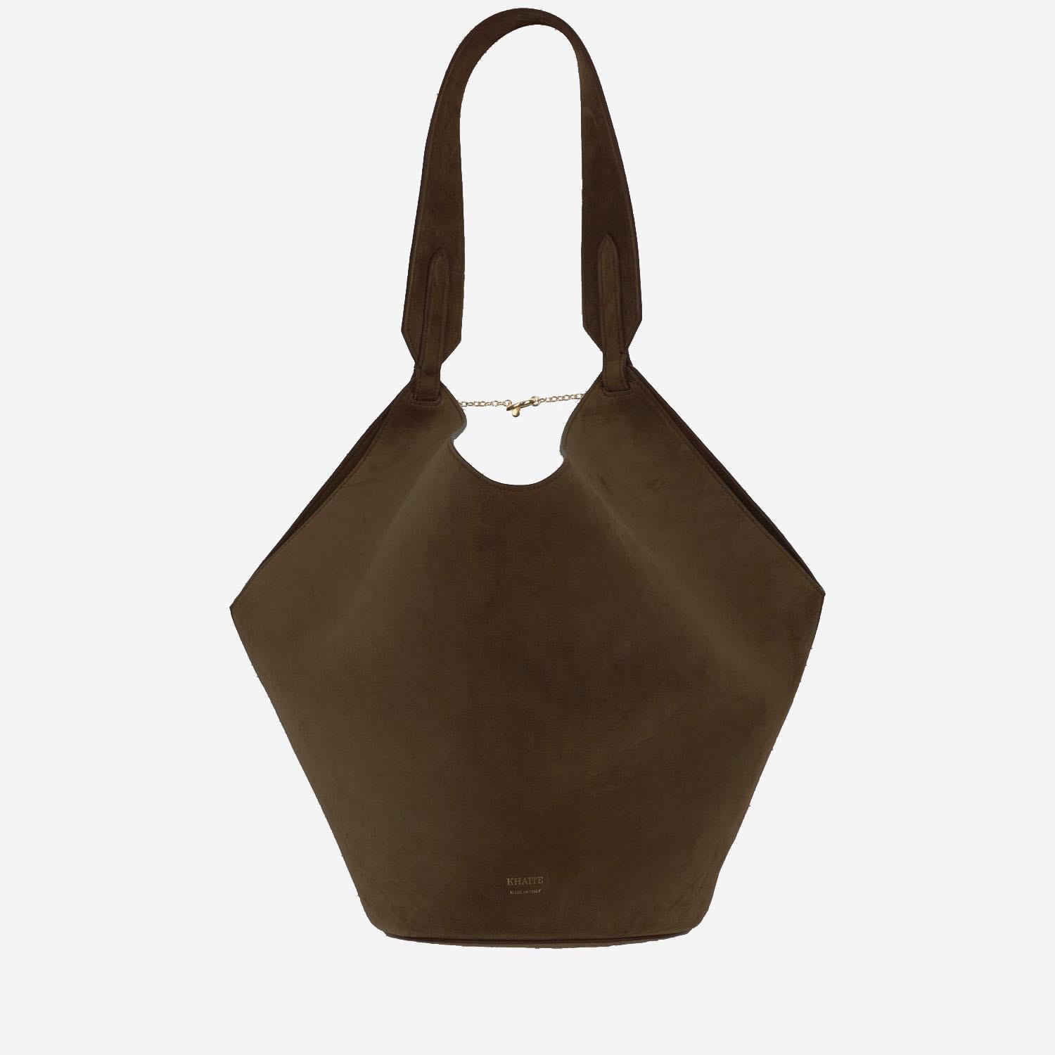 BORSA LOTUS PICCOLA IN PELLE SCAMOSCIATA H2043726 950 KHAITE 