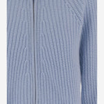 MAGLIONE CON ZIP IN LANA E CASHMERE 25517670 11 ALLUDE 