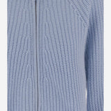 MAGLIONE CON ZIP IN LANA E CASHMERE 25517670 11 ALLUDE 