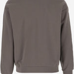 FELPA IN COTONE E CASHMERE CON LOGO GM001098 TE11705U8100 GIORGIO ARMANI 