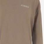 MAGLIONE IN LANA E CASHMERE CON LOGO 105561 A2SIMZ2 PINKO 