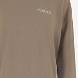 MAGLIONE IN LANA E CASHMERE CON LOGO 105561 A2SIMZ2 PINKO 